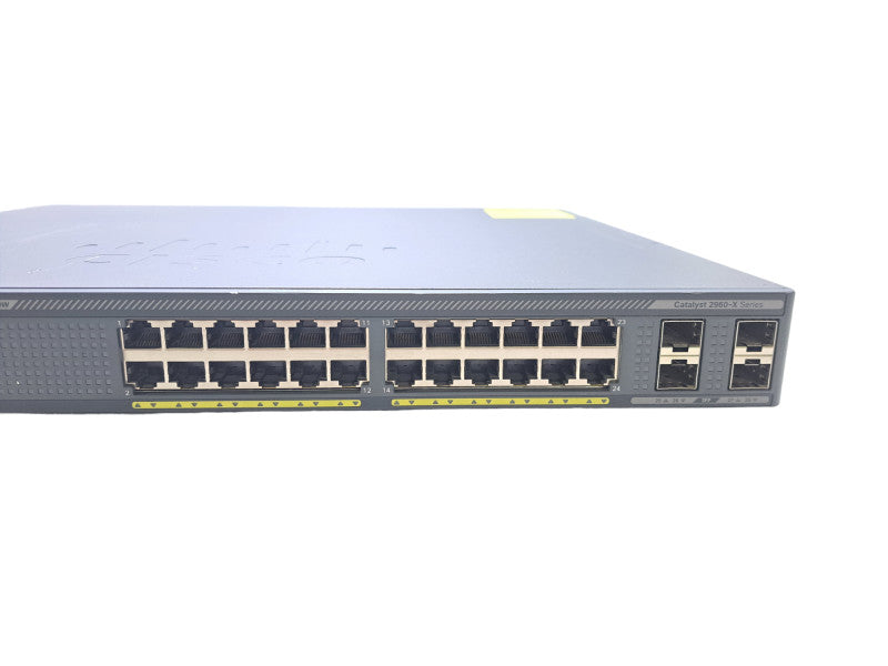 Cisco WS-C2960X-24PS-L V06 | 24-Port Gigabit PoE+ 370W Switch | 4x SFP