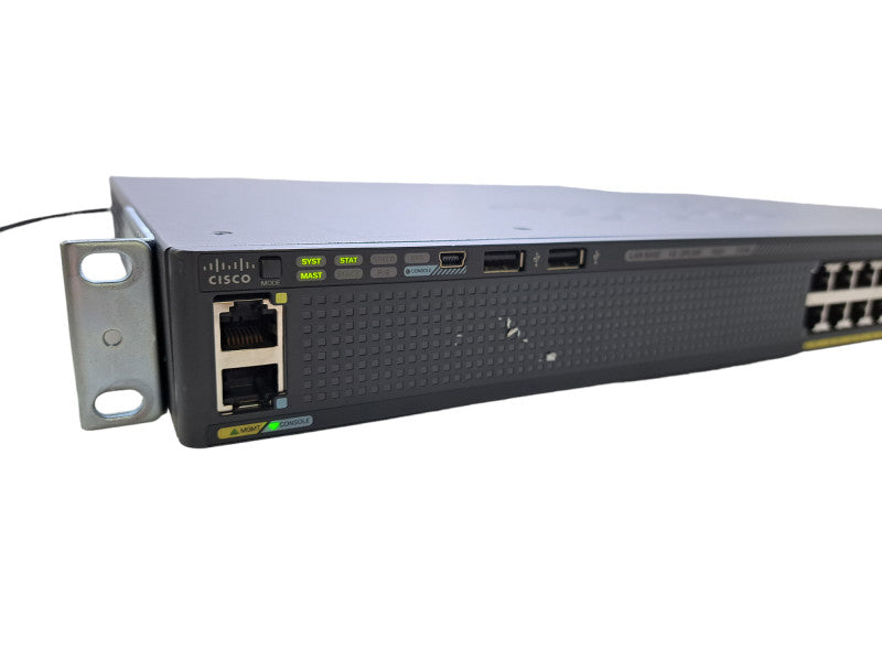 Cisco WS-C2960X-24PS-L V02 | 24-Port Gigabit PoE+ 370W Switch | 4x SFP