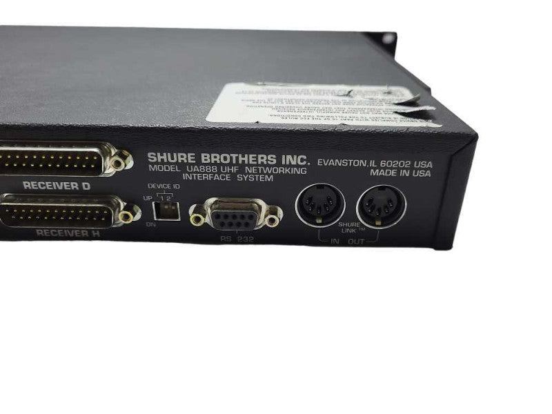 Shure Brother Inc UA888 UHF Interface System READ
