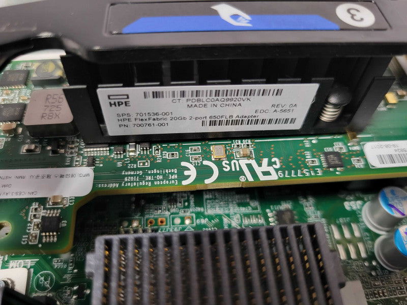 HPE ProLiant BL460c Gen10 Blade Server Barebones w/ 2x Heat sinks, READ _