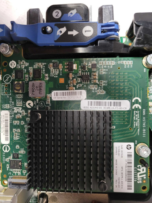 HPE ProLiant BL460c Gen10 Blade Server Barebones w/ 2x Heat sinks, READ _
