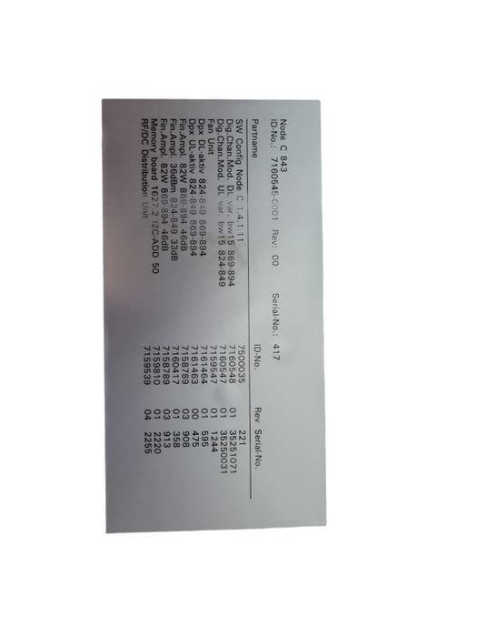 Andrew Mikom RPT-NODEC837 Node C RF Broadband PCS Repeater %