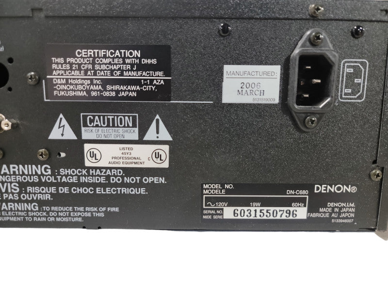 DENON DN-C680 Professional CD Playe