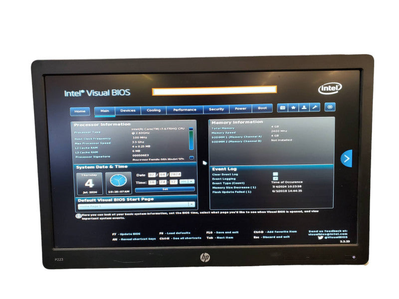 Intel NUC Kit NUC6i7KYK i7-6770HQ 4GB RAM NO HDD *READ* @