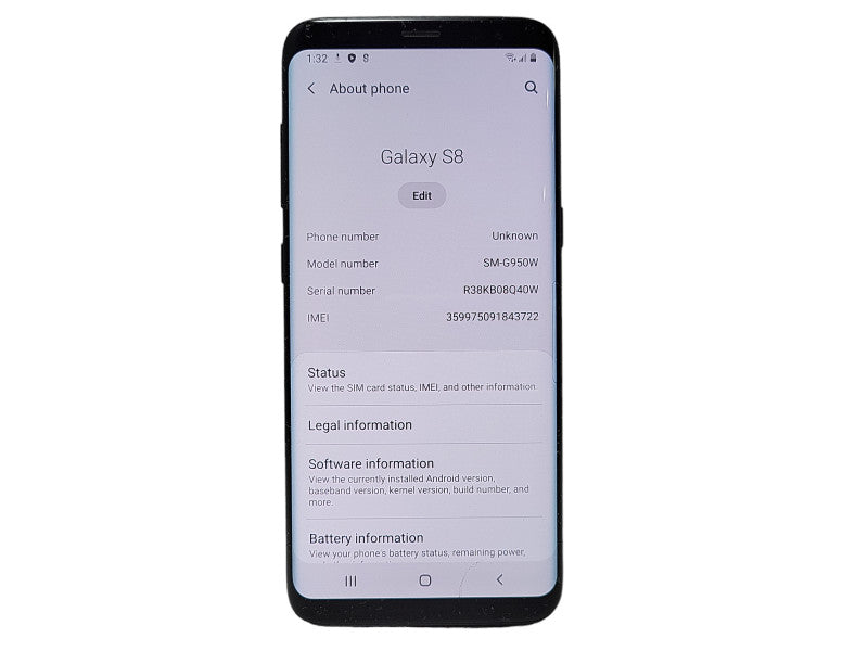 Samsung Galaxy S8 64GB (SM-G950W) $