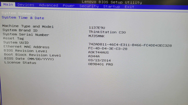 Lenovo ThinkStation C30 - Xeon E5-1620 | 32GB RAM | NO HDD | 800W PSU %