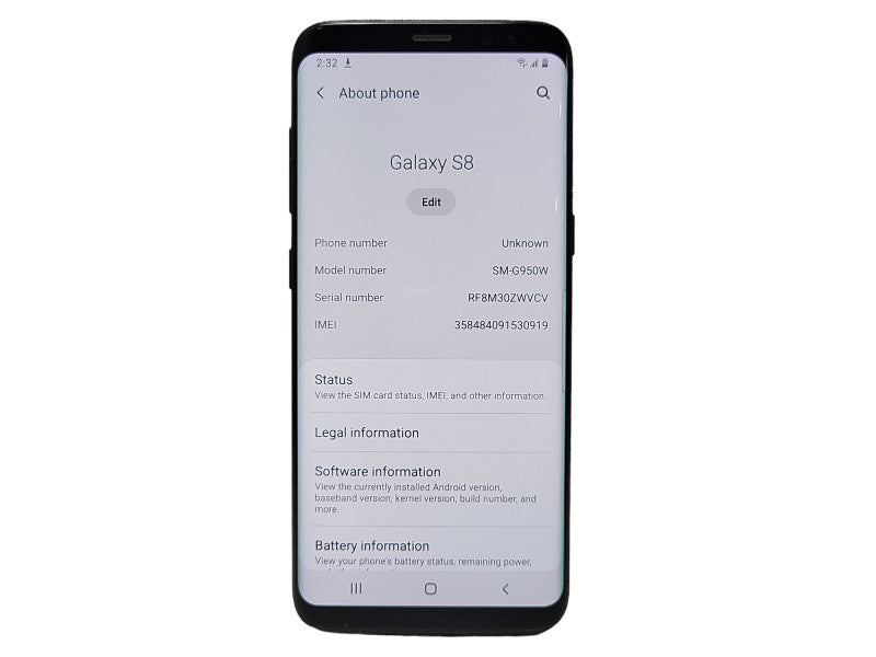 Samsung Galaxy S8 64GB (SM-G950W) READ $