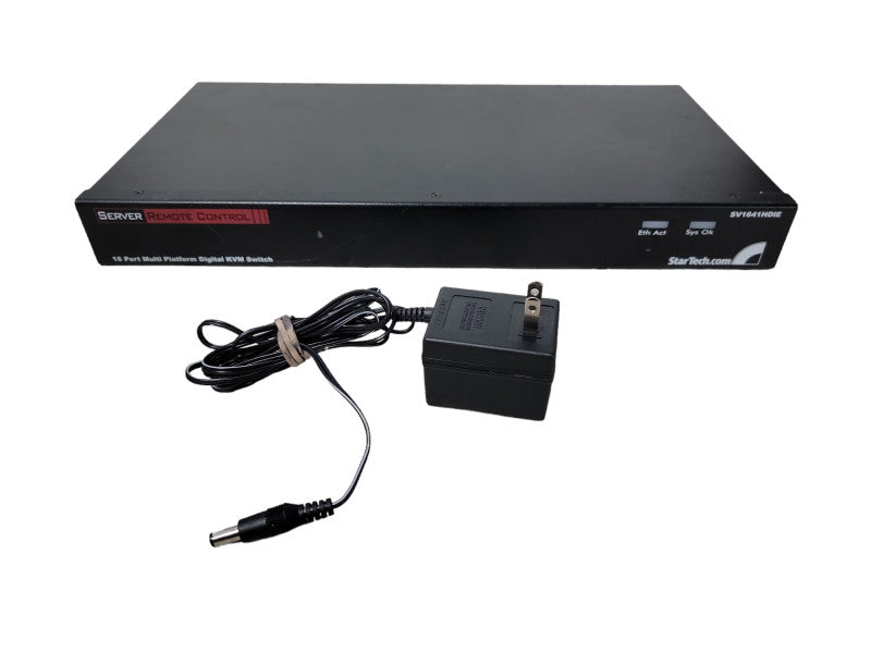 StarTech.com 16 Port Rack Mount USB PS/2 Digital IP KVM Switch|Server Control