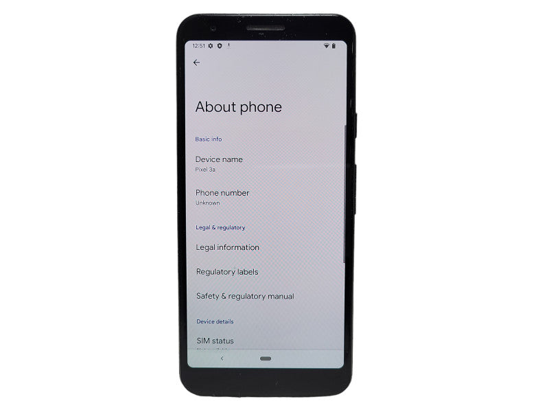 Google Pixel 3a 64GB READ $