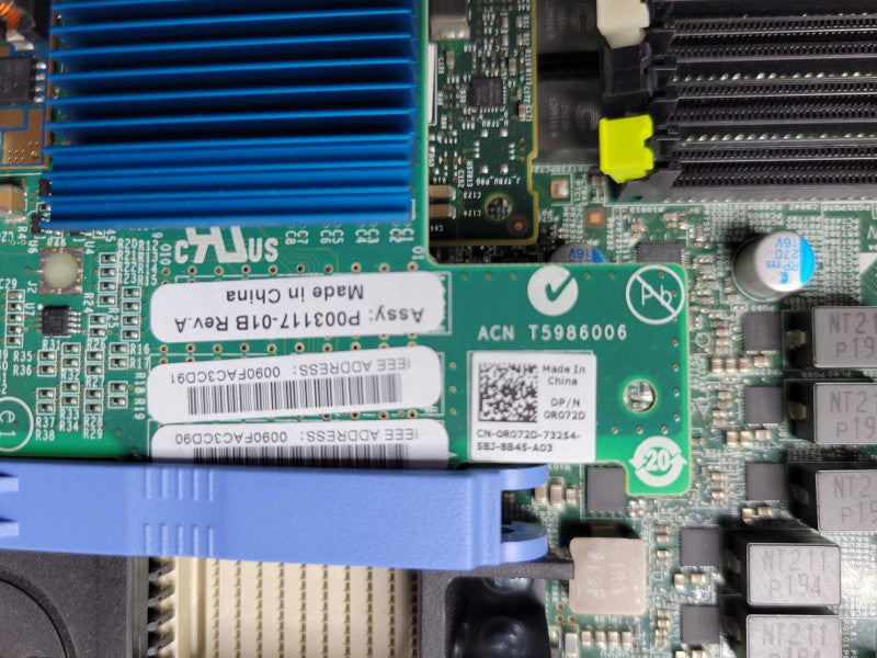 DELL PowerEdge M630 blade server, 1x Xeon E5-2660v3 CPU, 16GB DDR4, HDD _