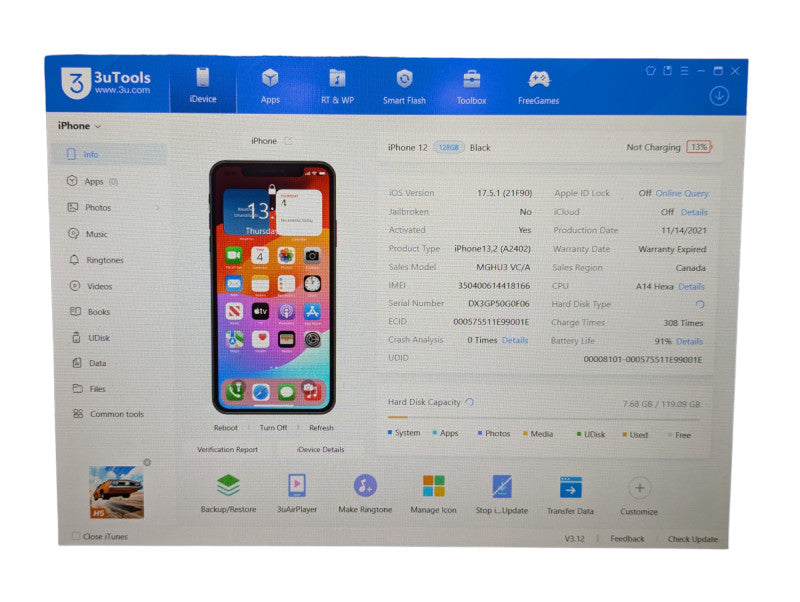 Apple iPhone 12 128GB UNLOCKED please READ  -