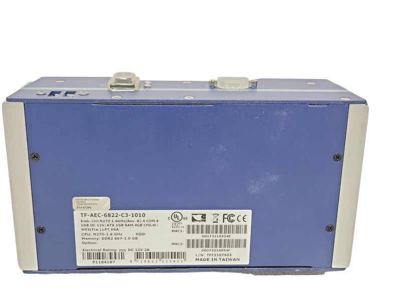 TF-AEC-6822-C3-1010 Advanced Embedded Fanless Controller 1.6GHz, 4GB CF Card _
