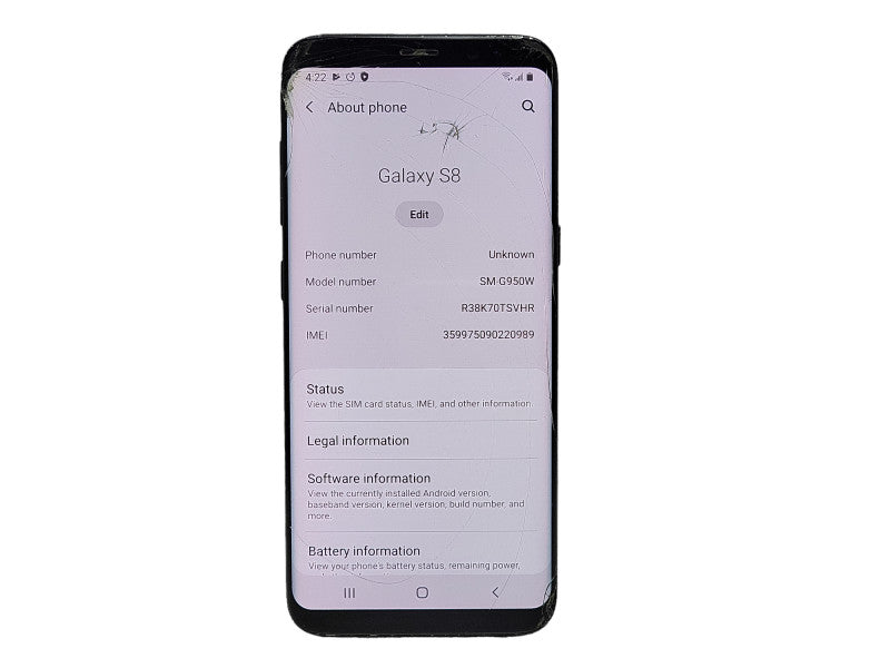 Samsung Galaxy S8 64GB (SM-G950W) READ $