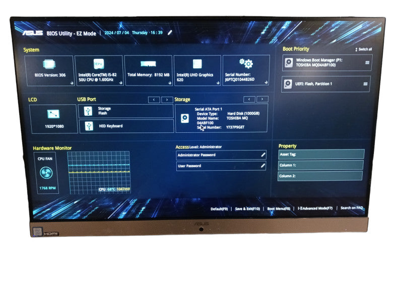 Asus V222-R 21.5\\" AIO i5-8250U 8GB DDR4 RAM