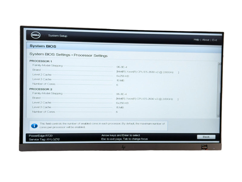 DELL PowerEdge R720 2x Xeon E5-2630 v2 @2.60Ghz 256GB RAM H710 mini RAID -