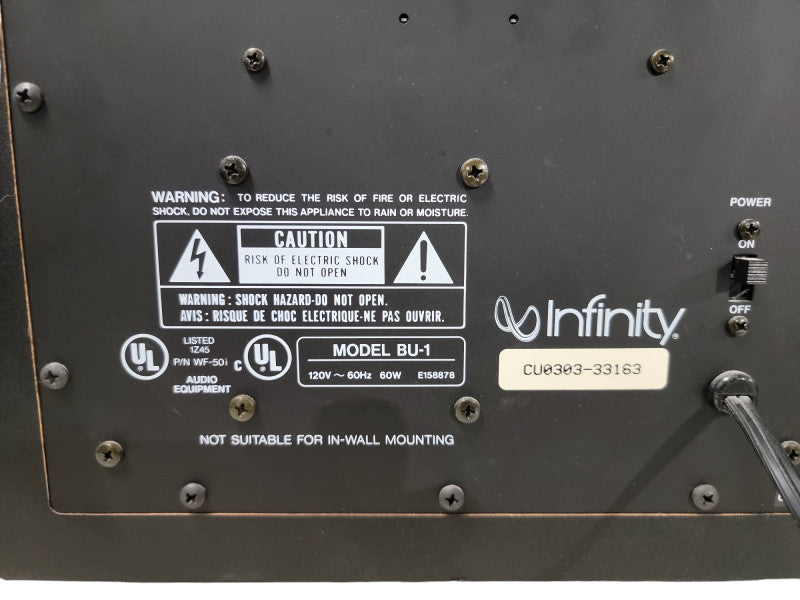 Infinity BU-1 Powered Active Subwoofer Home Audio & Home Theater 8\\"