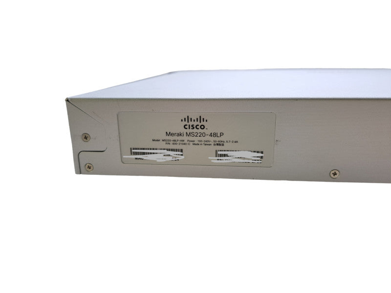 Cisco Meraki MS220-48LP 48-Port Gigabit PoE Cloud Managed Switch *READ*