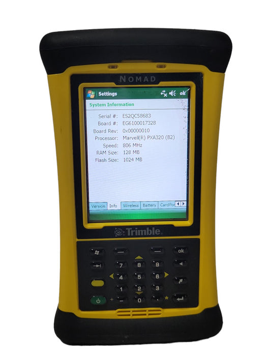 Nomad Trimble Data Collector EG2-MYNHBDJ2, READ _