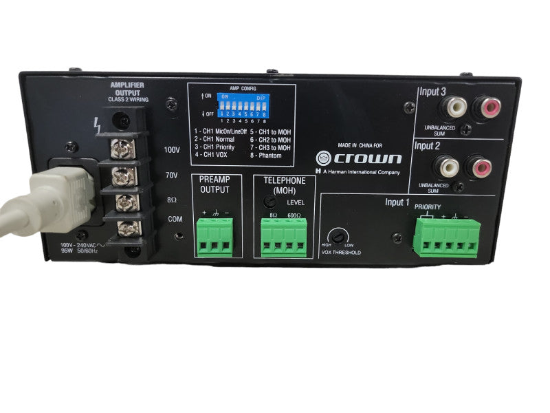 Crown Audio 135MA Amplifier With Power Cord