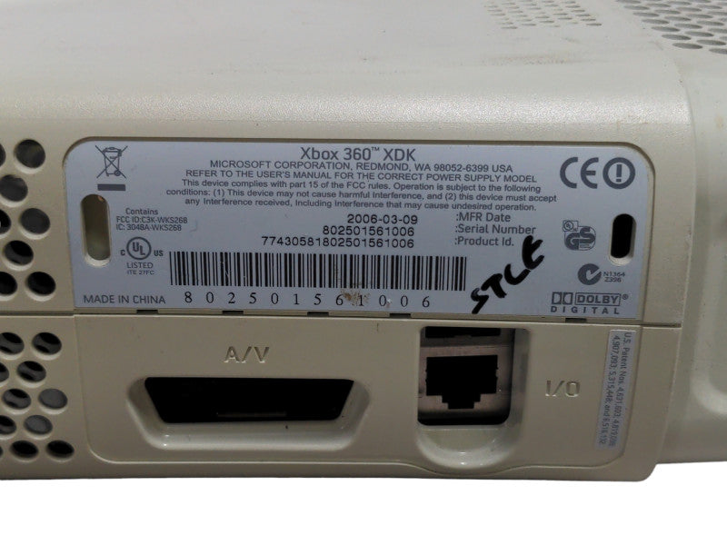 Xbox 360 XDK Development Kit with Sidecar, READ