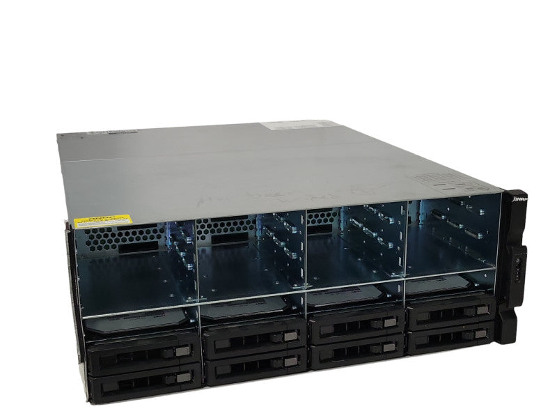 QNAP TVS-EC2480U-SAS-RP 24-Bay 12Gb/s NAS System  w/ 8x 8TB HDDs 2x PSU, SEE _