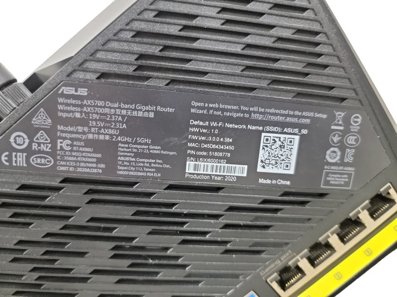 ASUS RT-AX86U (AX5700) Dual Band WiFi Extendable Gaming Router