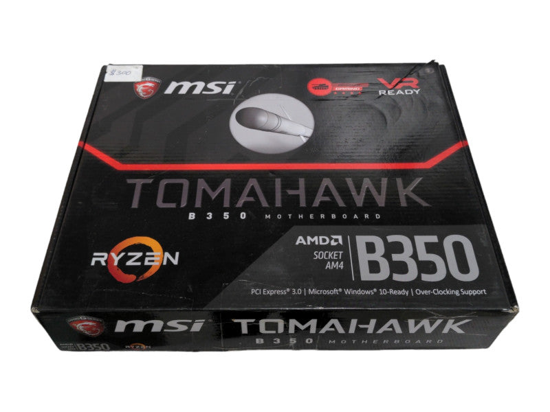 MSI B350 TOMAHAWK Socket AM4 AMD B350 DDR4 USB 3.1 DVI HDMI ATX Motherboard