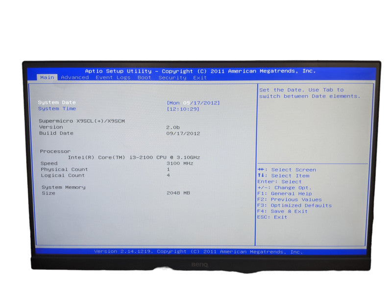 1U Storage Server | Supermicro X9SCL | Core i3-2100 | 2GB RAM | No HDD