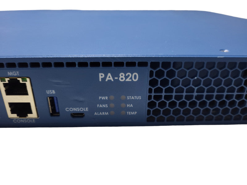 Palo Alto Networks PA-820 Network Security Appliance Firewall Q$