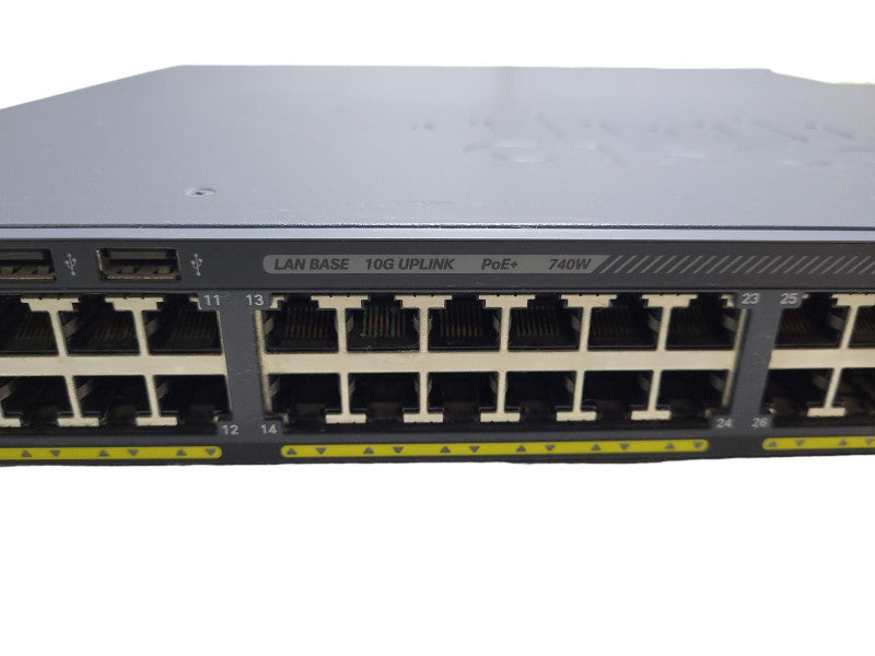 Cisco WS-C2960X-48FPD-L V07| 48 Port Gigabit PoE+ 740W 2x 10G SFP+ $