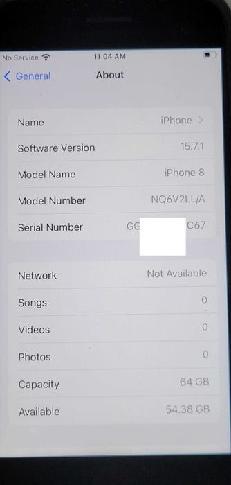 Apple iPhone 8 64GB Unlocked Smart Phone Q_