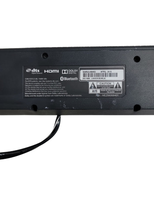 LG Wireless Sound Bar System: 450H Soundbar & S45A1-D Subwoofer CarbonF Color