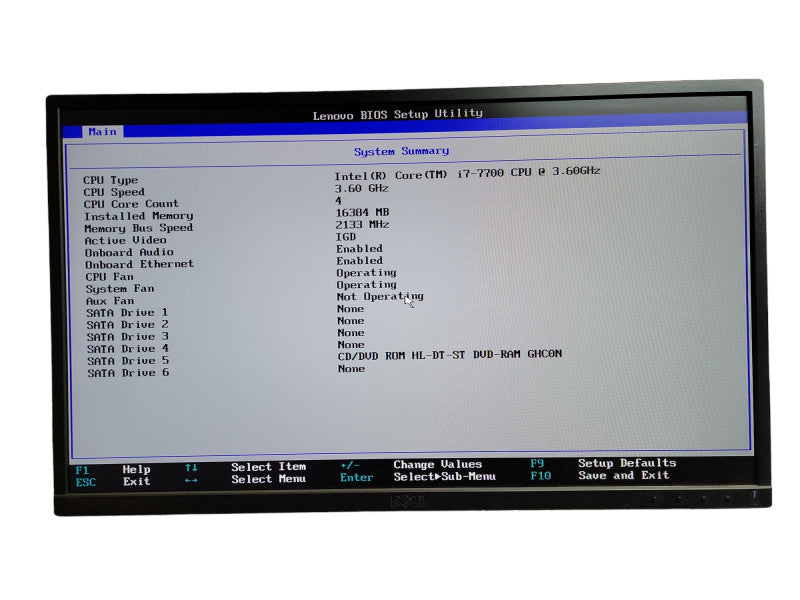 Lenovo ThinkStation P320 i7- 7700 CPU @ 3.60GHz 16GB DDR4 Ram QÎ¸