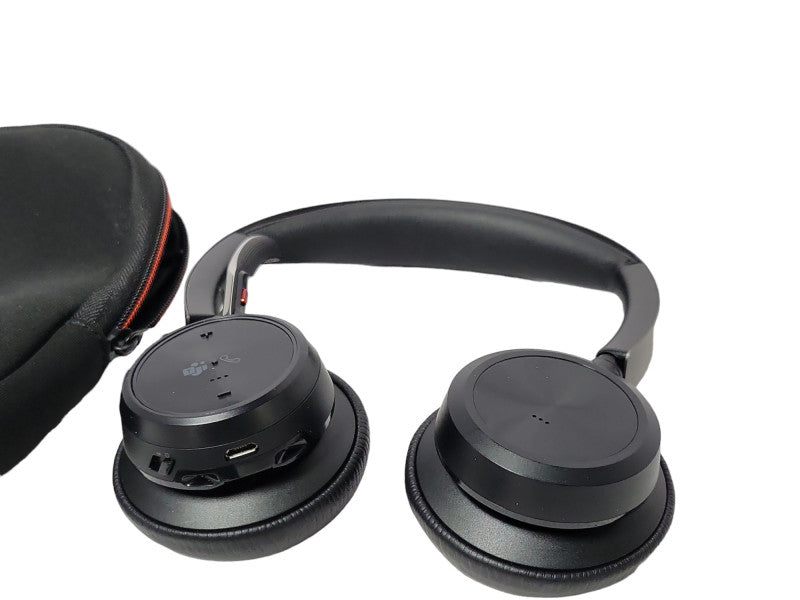 Poly Voyager Focus 2 UC wireless Headset with Mic/USB Cable/USB dongle/Case _