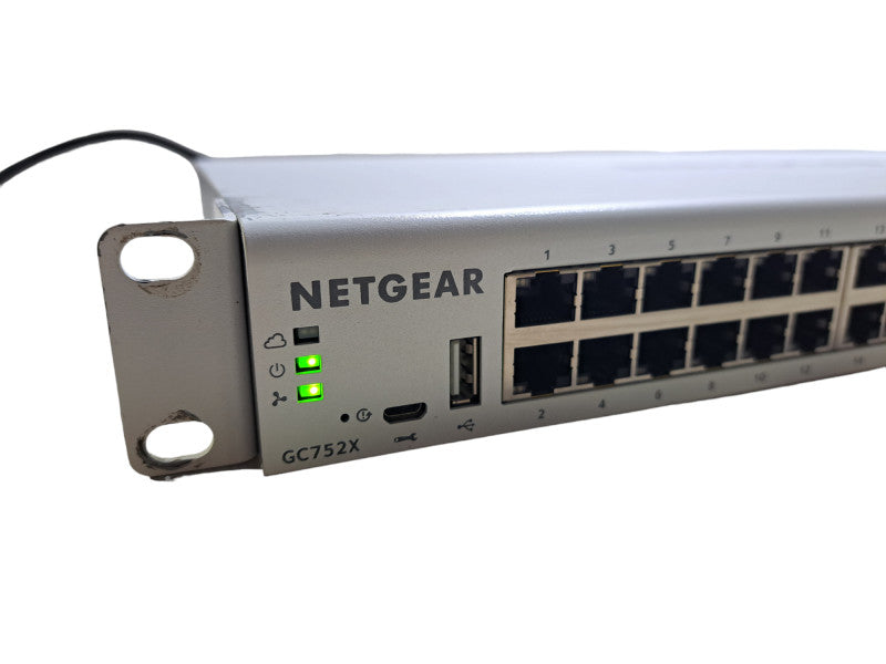 Netgear GC752X | 52-Port Gigabit/10G SFP+ Managed Ethernet Smart Cloud Switch