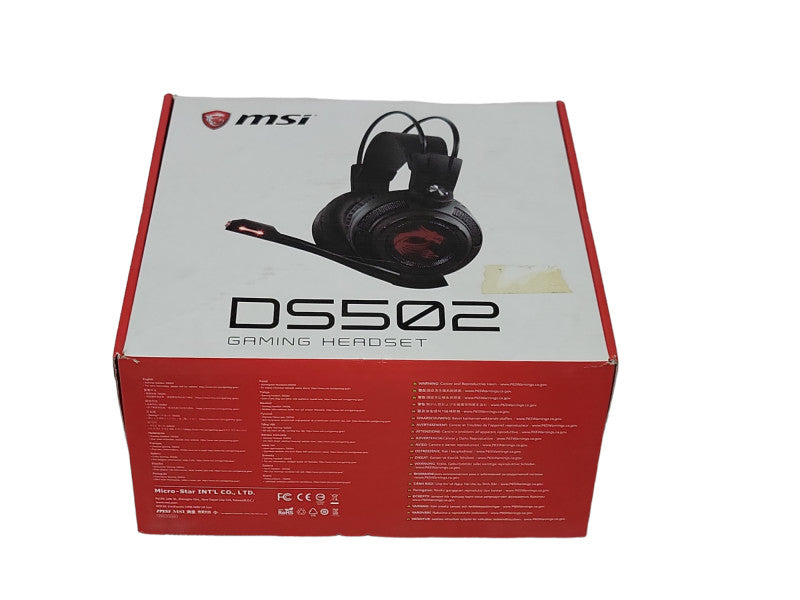 Open-Box MSI DS502 Gaming wired Headset, READ _