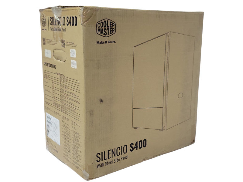 Open-Box Cooler Master Silencio S400 with steel side panel computer case _
