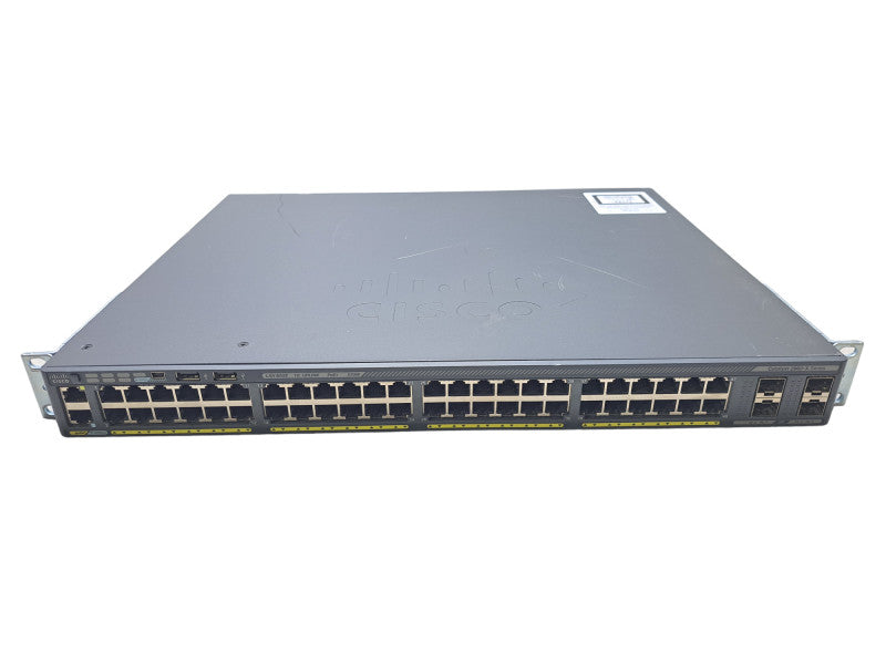 Cisco WS-C2960X-48LPS-L V04 | 48-Port Gigabit PoE+ 370W Switch | 4x SFP Q