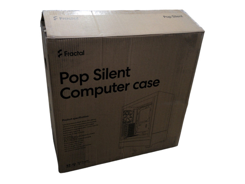 Fractal Design Pop Silent Black ATX Solid Panel Mid Tower Computer Case