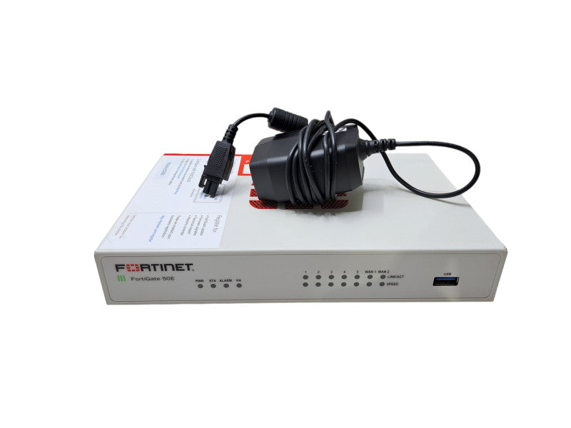 Fortinet Fortigate-50E Network Security Firewall + PWR Adapter