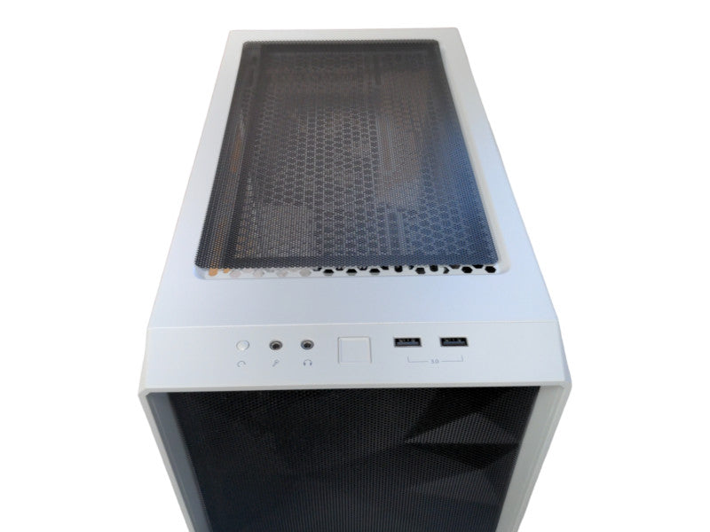 Fractal Design Meshify C Tempered Glass edition Computer Case, White