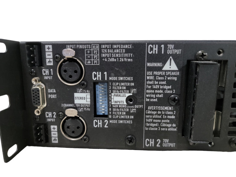 QSC CX-602V Professional 2-Channel Power Amplifier 600W Per Channel