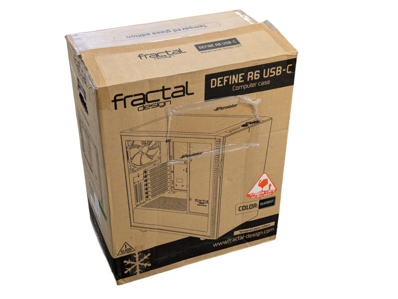 Fractal design define R6 USB-C computer case with Glass Side Panel READ  -