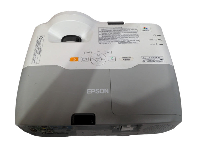 Epson PowerLite 435W H449A LCD Projector, Lamp hour: 2403Hrs