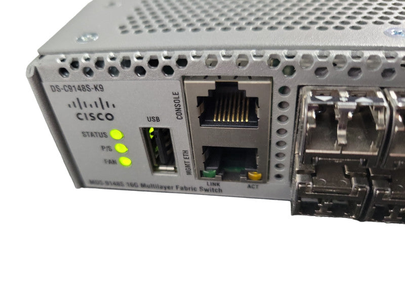 Cisco DS-C9148S-K9 V01 48-Port 16GB Multilayer Fabric Network Switch !
