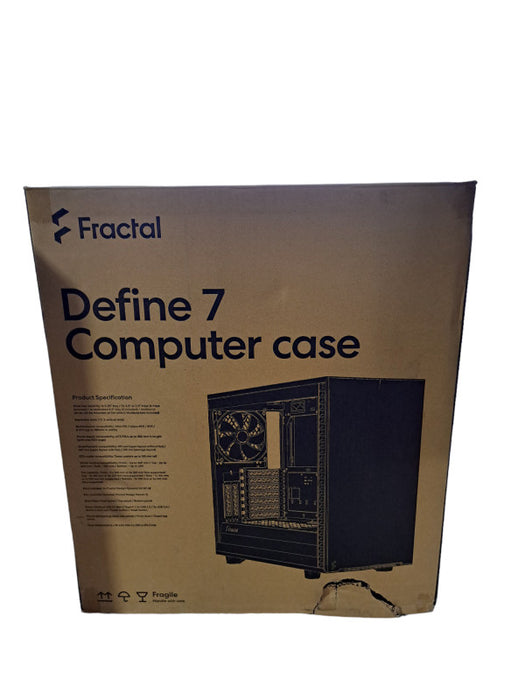 Fractal Design Define 7 ATX Mid Tower Computer Case Solid Black *READ*