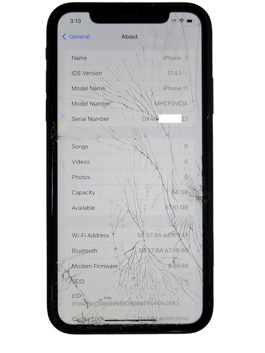 Apple iPhone 11 64GB unlocked phone READ description _