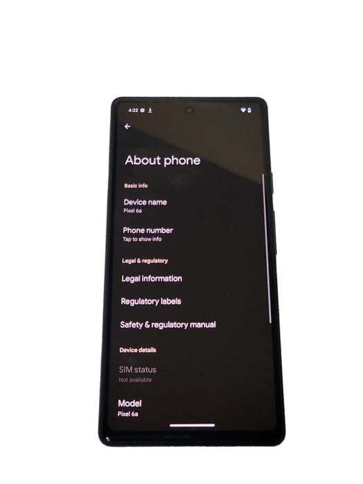 Google Pixel 6a - 128 GB, Unlocked phone _