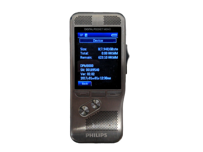 Philips Digital Pocket Memo DPM8000 Digital Voice Recorder