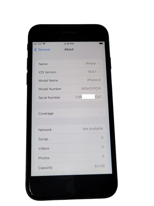 Apple iPhone 8 64GB Unlocked Smart Phone, READ _
